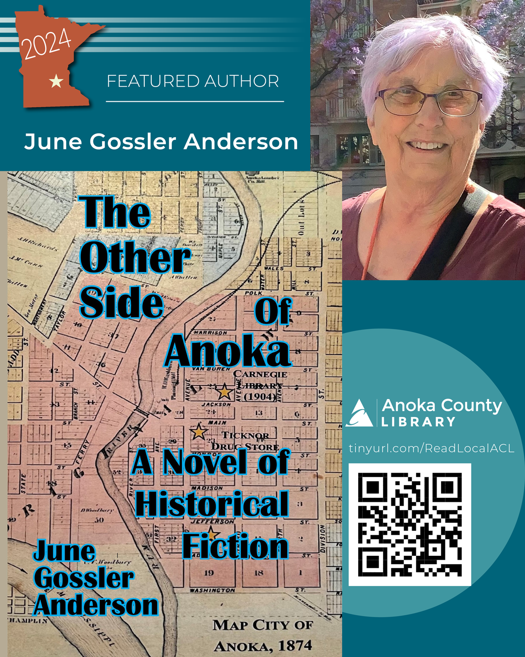 Featured Author of the Year Anoka County Library 2024 June Gossler Anderson